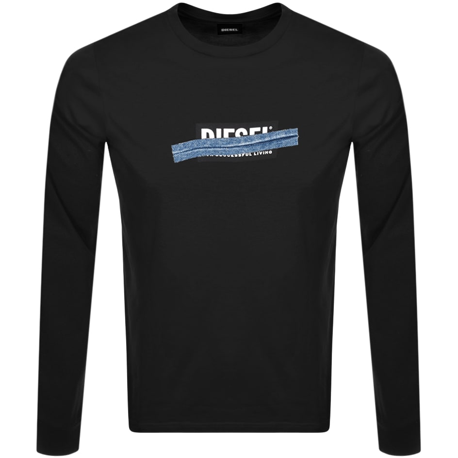 Alternative Image for ProductDiesel T Just Long Sleeve T Shirt Black1